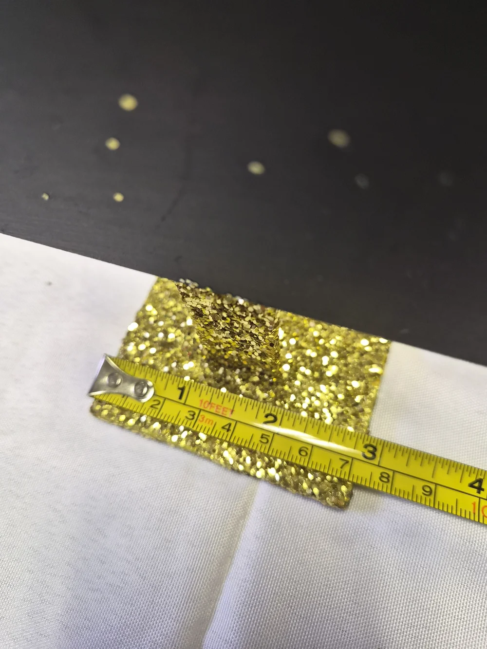 Gold Glitter Tabel Number Black Signs - Party Table Decor